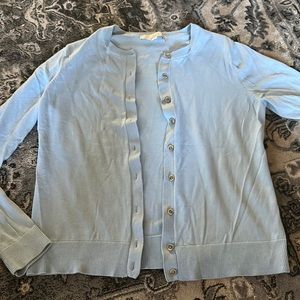 Loft - Soft Blue - Cotton Cardigan